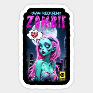 Kawaii Neonpunk Zombie 03 Sticker